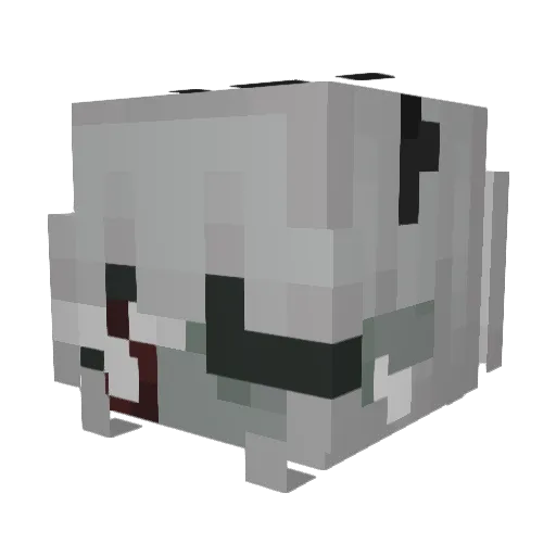 Laly_ Minecraft avatar head, 3D render
