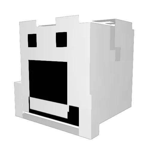 LamLamBest Minecraft avatar head, 3D render