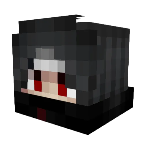 LamPorl Minecraft avatar head, 3D render