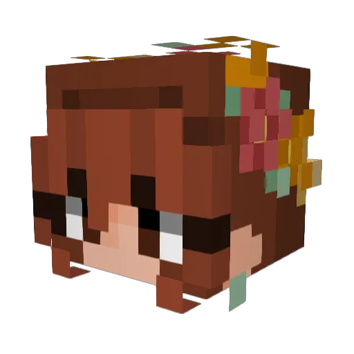 Lam_Of_Llamas Minecraft avatar head, 3D render