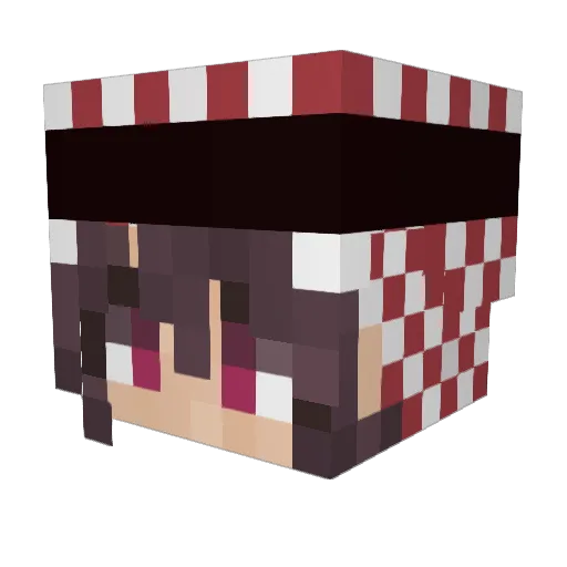 LamaJesus Minecraft avatar head, 3D render
