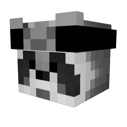 LamaTatranskaa Minecraft avatar head, 3D render