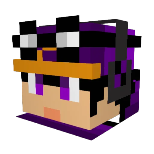 LamaTernelle42 Minecraft avatar head, 3D render