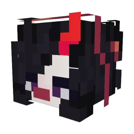 LamachkaOFF Minecraft avatar head, 3D render