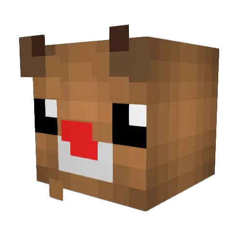 Lamaczjaj Minecraft avatar head, 3D render