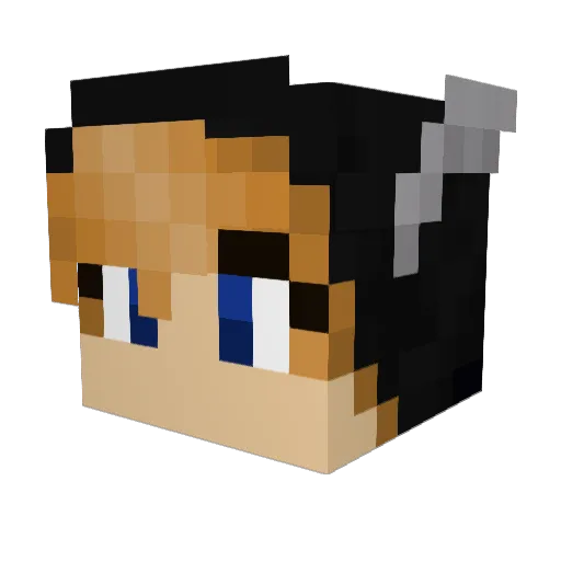 Lamahorn369 Minecraft avatar head, 3D render