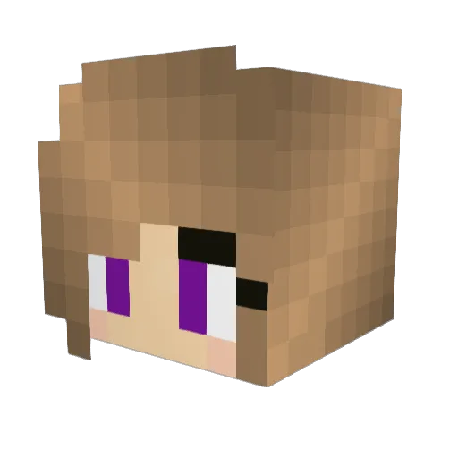 Lamanon Minecraft avatar head, 3D render