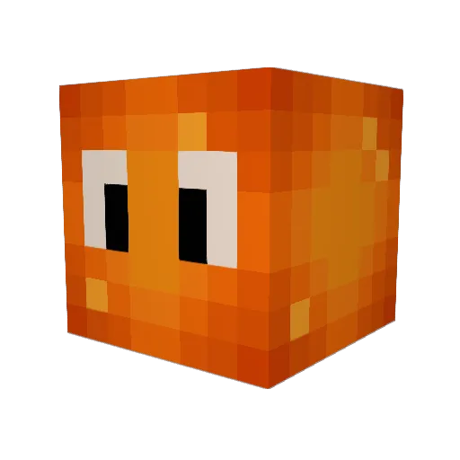Lamantinn Minecraft avatar head, 3D render