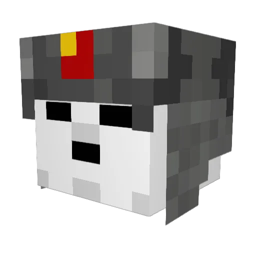 LamarScrodom Minecraft avatar head, 3D render