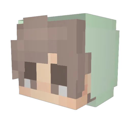 Lamartinique Minecraft avatar head, 3D render