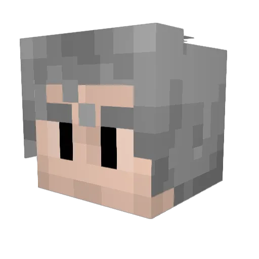 Lamasheptra Minecraft avatar head, 3D render