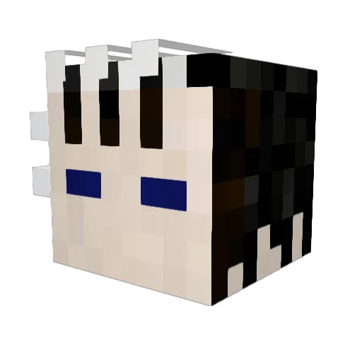 Lamatsu777 Minecraft avatar head, 3D render