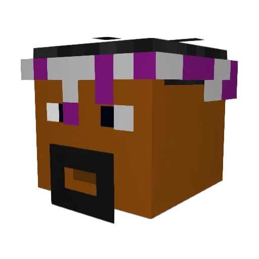 Lamb815 Minecraft avatar head, 3D render