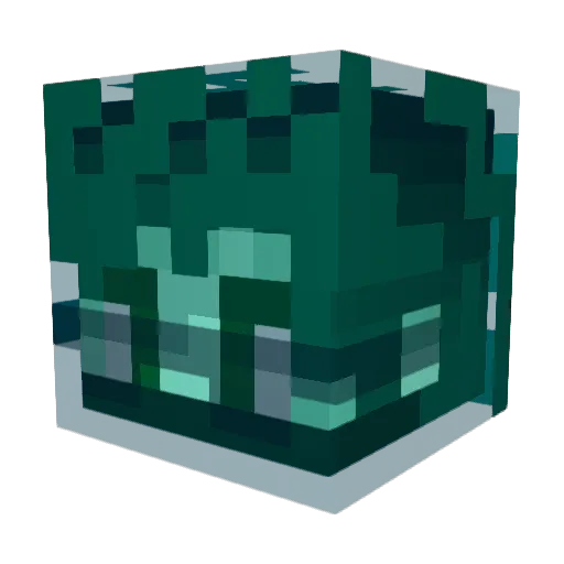 Lambda90s Minecraft avatar head, 3D render