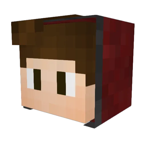 LambeexYT Minecraft avatar head, 3D render