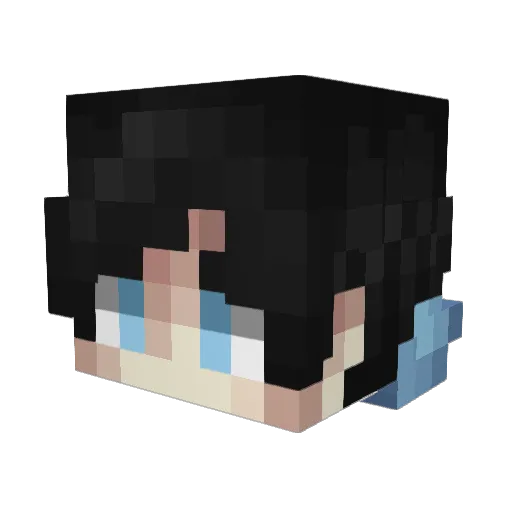 Lamberdd Minecraft avatar head, 3D render