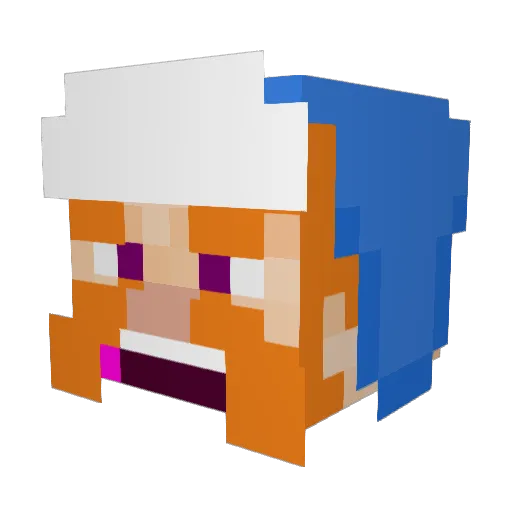 Lamberjack02 Minecraft avatar head, 3D render