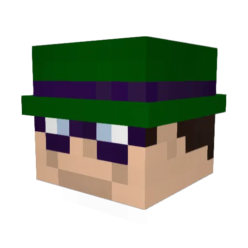 Lambet6 Minecraft avatar head, 3D render