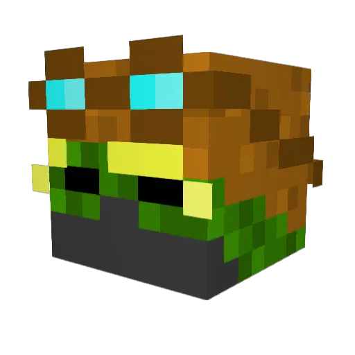 LamboMasterFlo Minecraft avatar head, 3D render