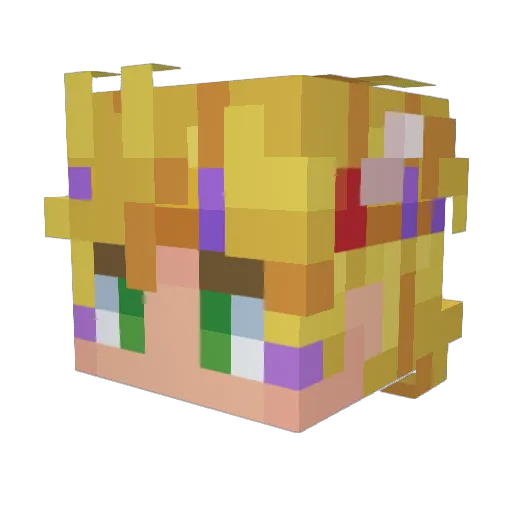 Lambopro8 Minecraft avatar head, 3D render