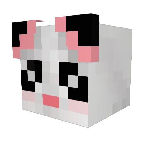Lamborghini_SpA Minecraft avatar head, 3D render