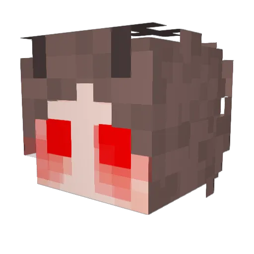 LambsAndMoths Minecraft avatar head, 3D render