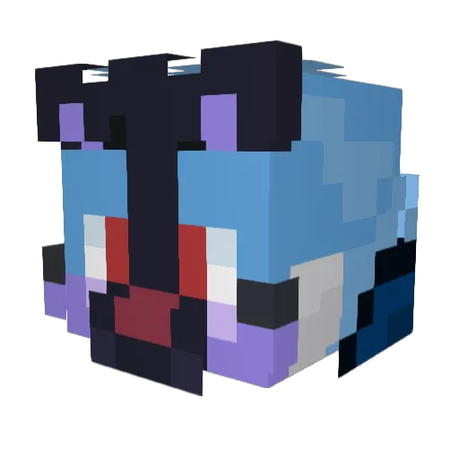 Lambsauce23 Minecraft avatar head, 3D render