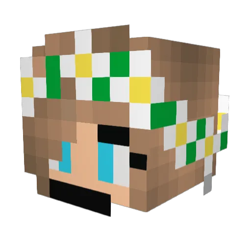 Lamby28 Minecraft avatar head, 3D render