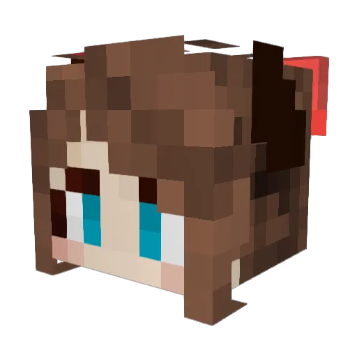 LameKammi Minecraft avatar head, 3D render