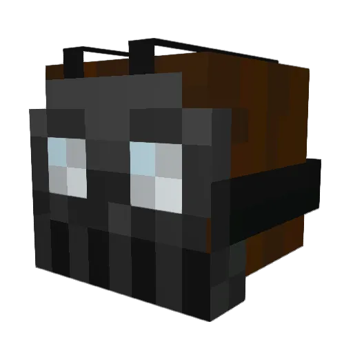 LameShovel Minecraft avatar head, 3D render