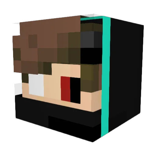 Lameloxx_ Minecraft avatar head, 3D render