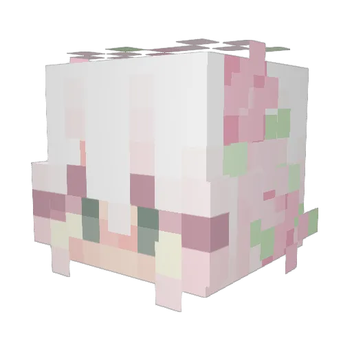 Lamentoro Minecraft avatar head, 3D render