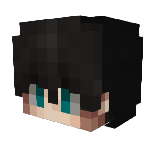 Lamer_noire Minecraft avatar head, 3D render