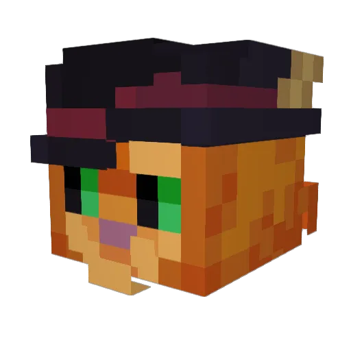 Lamera53 Minecraft avatar head, 3D render