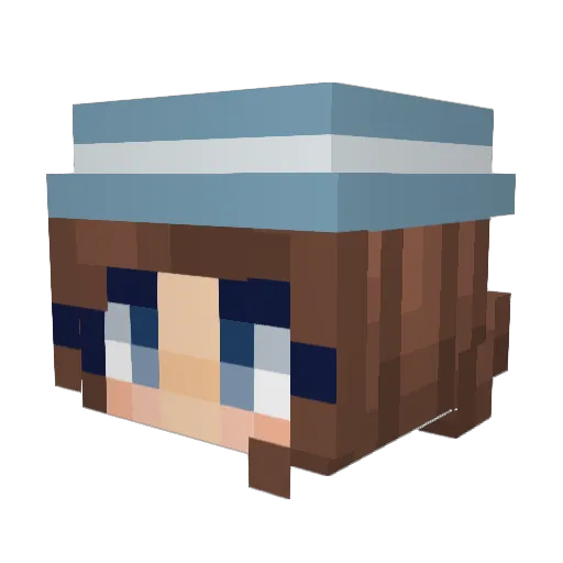 LamestBerg Minecraft avatar head, 3D render
