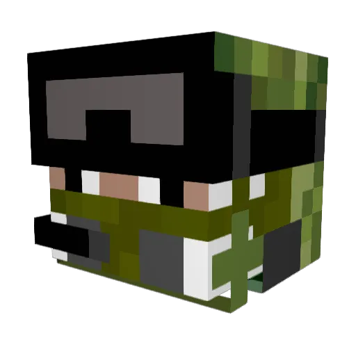 Lamet21 Minecraft avatar head, 3D render