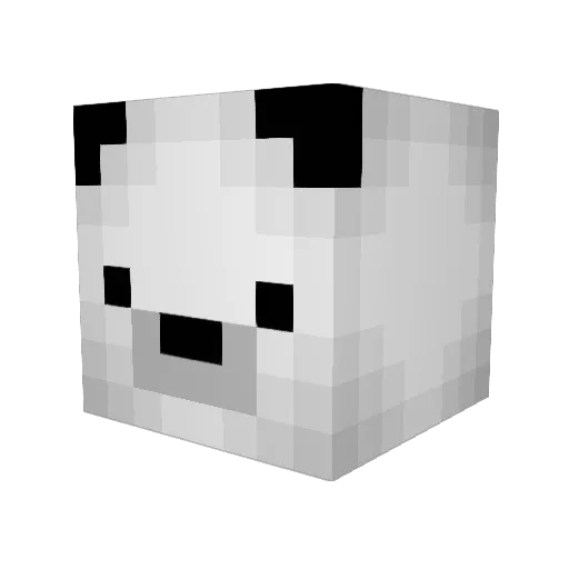 LamiLamiPTU Minecraft avatar head, 3D render
