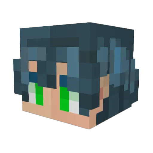 Lamina21 Minecraft avatar head, 3D render