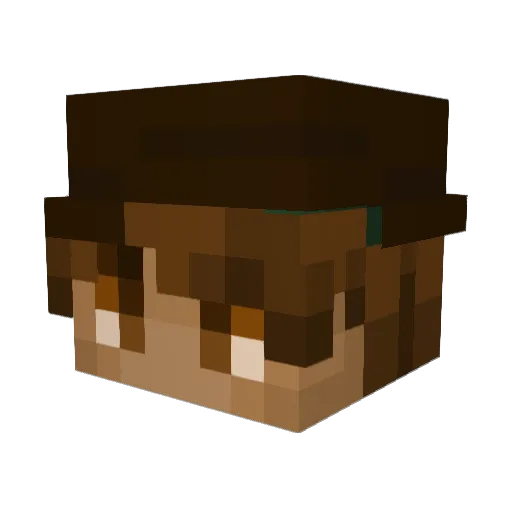 LaminatedBacon Minecraft avatar head, 3D render