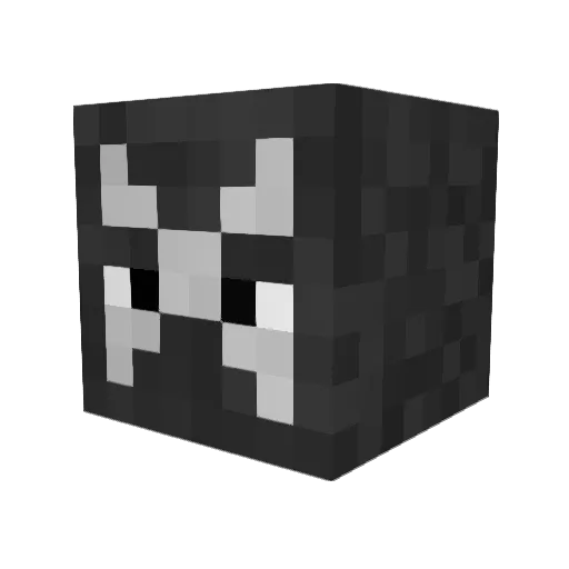 Lamoj Minecraft avatar head, 3D render
