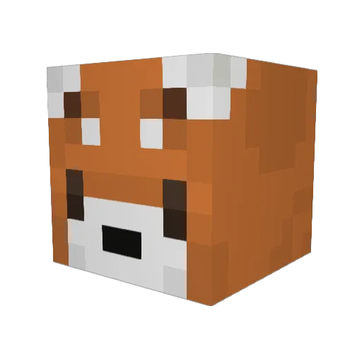 Lampara Minecraft avatar head, 3D render