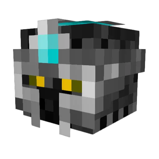 Lampe6 Minecraft avatar head, 3D render