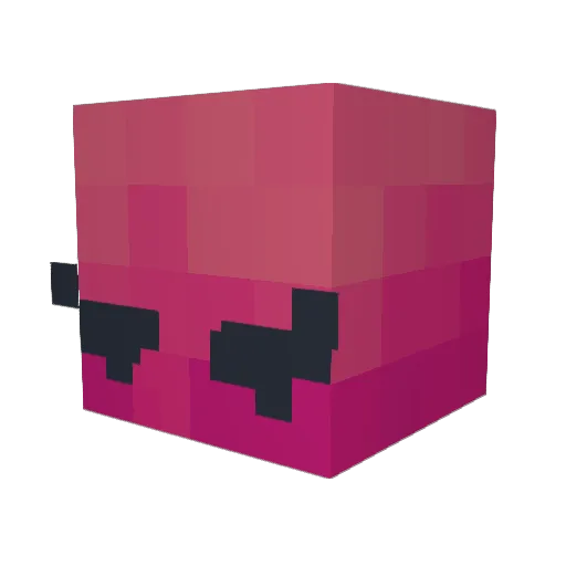 Lamphio Minecraft avatar head, 3D render