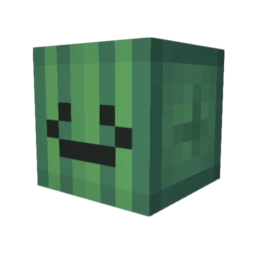 Lampisthis Minecraft avatar head, 3D render