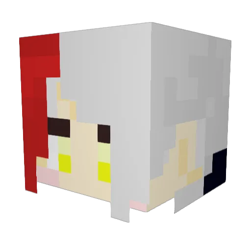 Lampkin Minecraft avatar head, 3D render