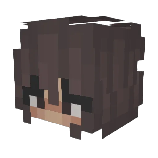 Lamppiee Minecraft avatar head, 3D render