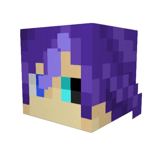 Lampshadehead18 Minecraft avatar head, 3D render