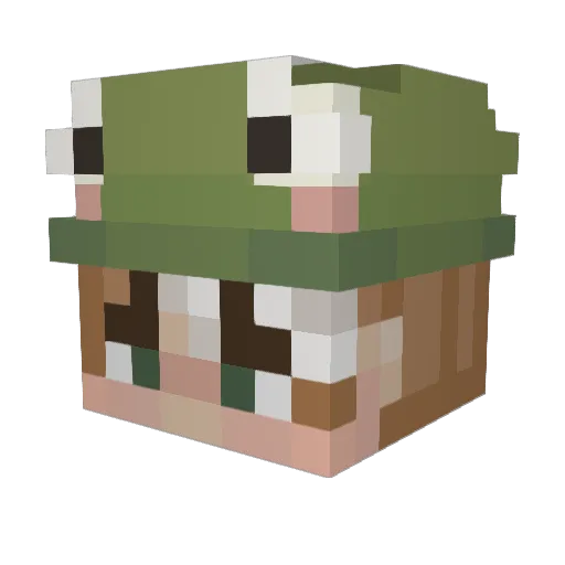 Lamsect Minecraft avatar head, 3D render