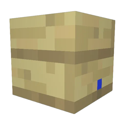 Lan4X Minecraft avatar head, 3D render