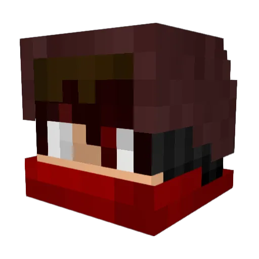 LanJing_KongMing Minecraft avatar head, 3D render